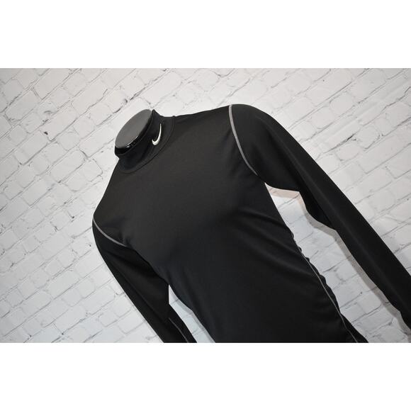 Nike Pro Gym Shirt Mock Turtleneck Mens Size XL Fitted Performance Polyester - Picture 1 of 7